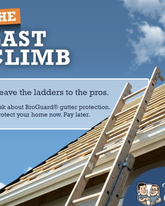The Last Climb graphic with a ladder against a roofline